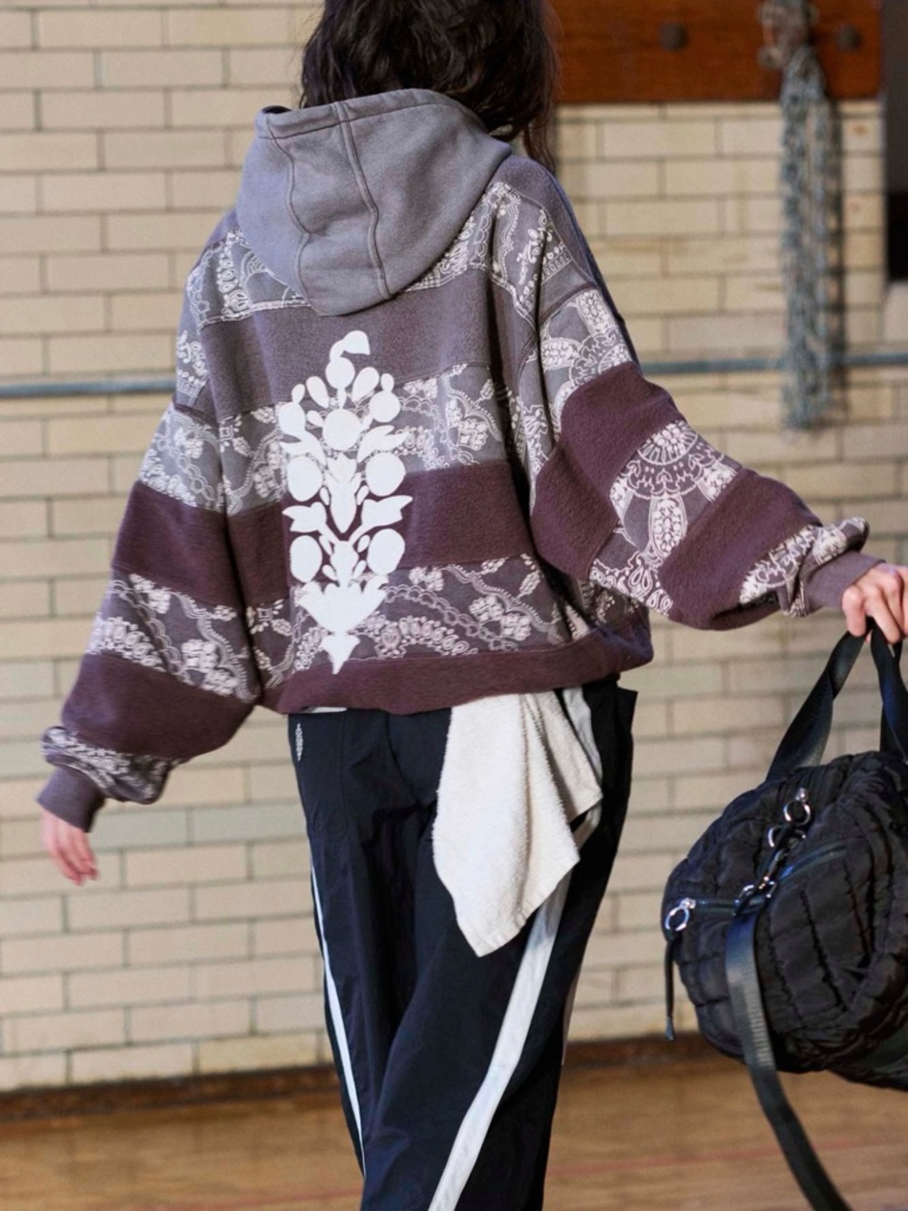 NWTβ FP Movement Final Call Bandana Logo Hoodie Chocolate Combo